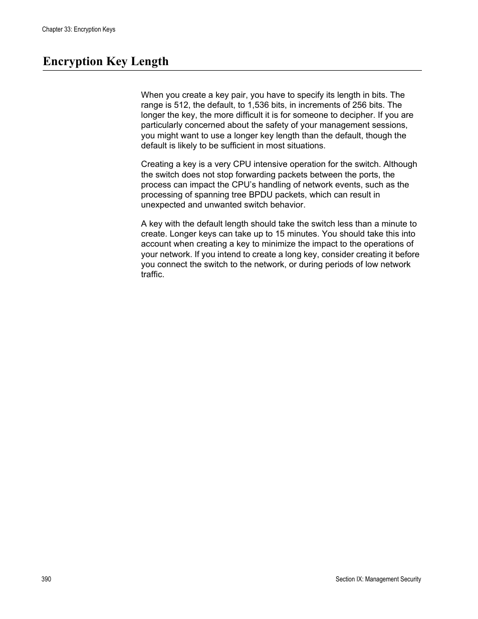 Encryption key length | Allied Telesis AT-S63 User Manual | Page 390 / 514