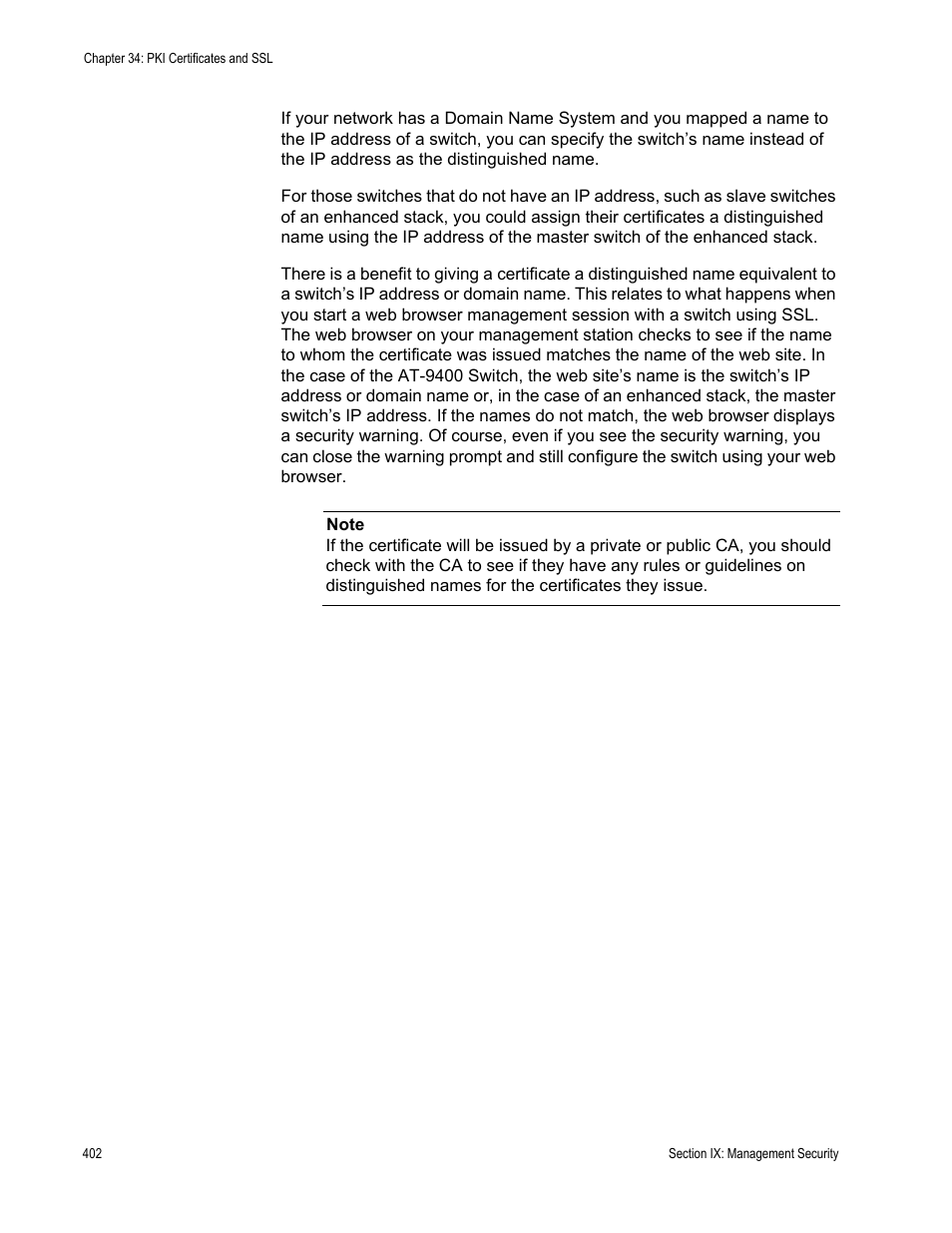 Allied Telesis AT-S63 User Manual | Page 402 / 514
