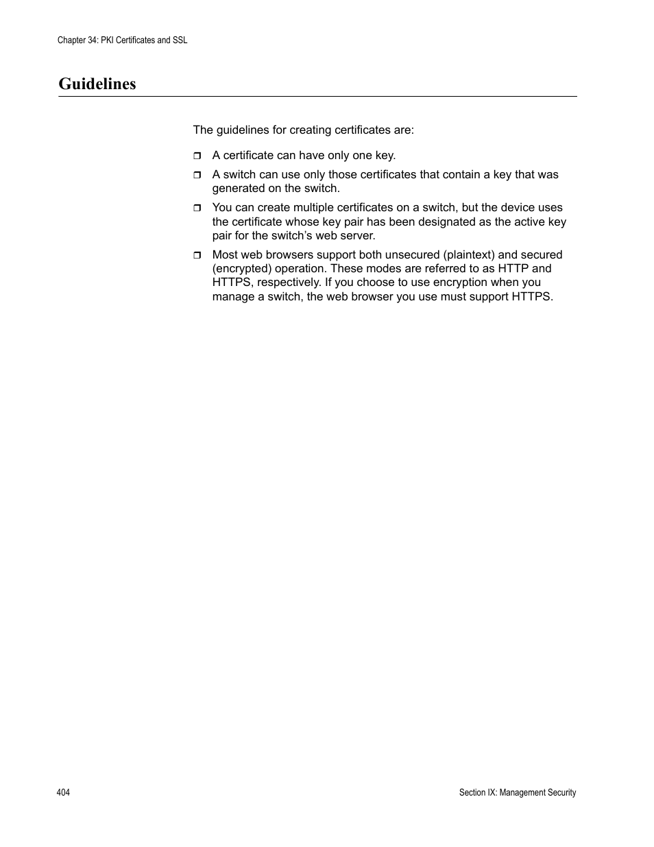 Guidelines | Allied Telesis AT-S63 User Manual | Page 404 / 514