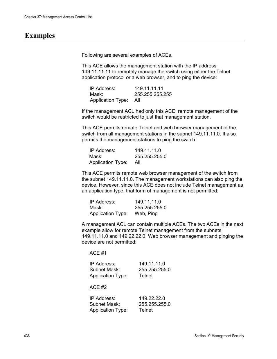Examples | Allied Telesis AT-S63 User Manual | Page 436 / 514