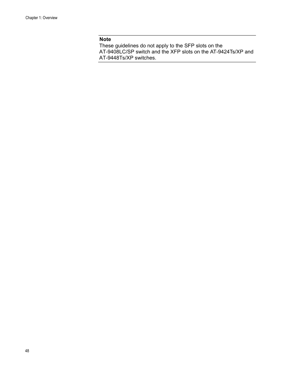 Allied Telesis AT-S63 User Manual | Page 48 / 514