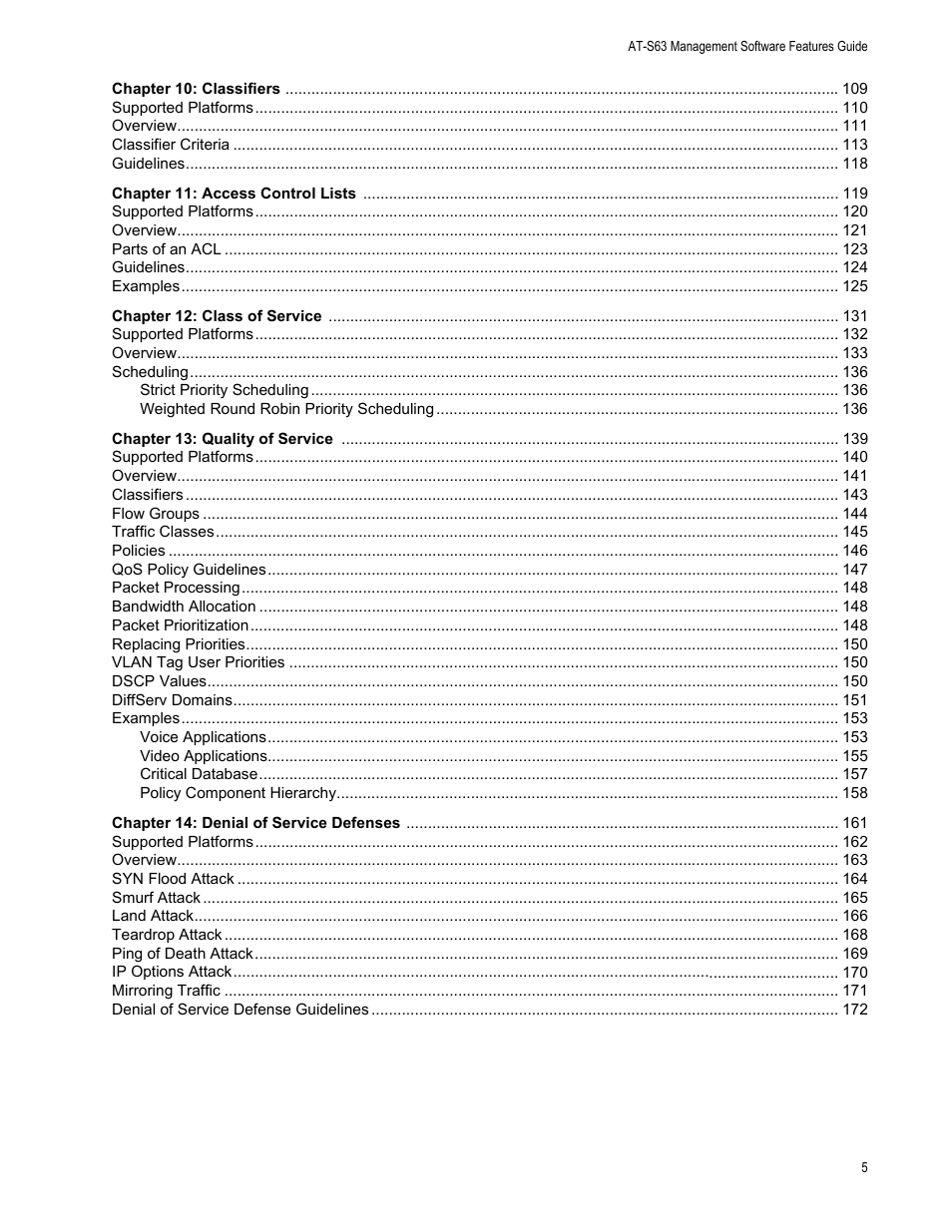 Allied Telesis AT-S63 User Manual | Page 5 / 514