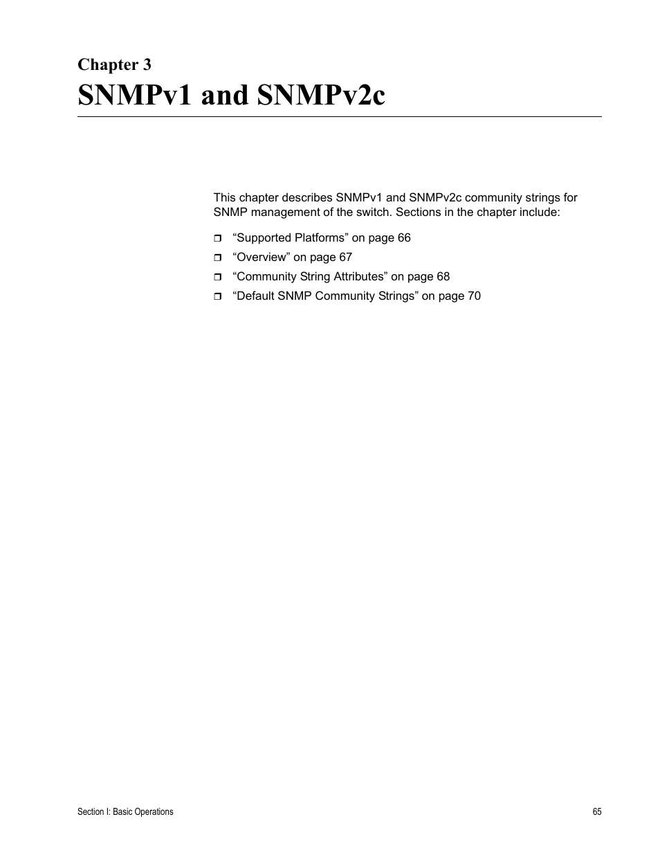 Chapter 3, Snmpv1 and snmpv2c, R 3: snmpv1 and snmpv2c | Allied Telesis AT-S63 User Manual | Page 65 / 514