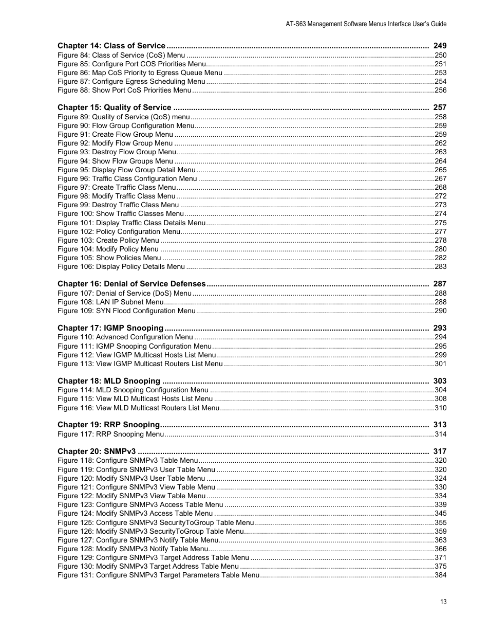 Allied Telesis AT-S63 User Manual | Page 13 / 672