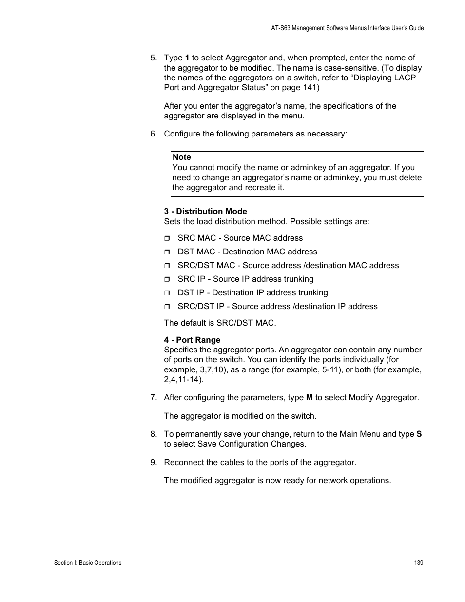 Allied Telesis AT-S63 User Manual | Page 139 / 672