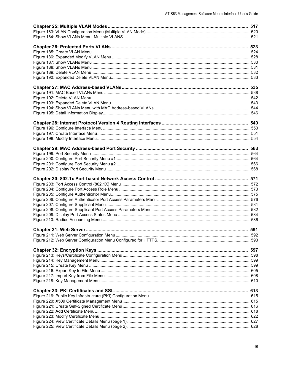 Allied Telesis AT-S63 User Manual | Page 15 / 672