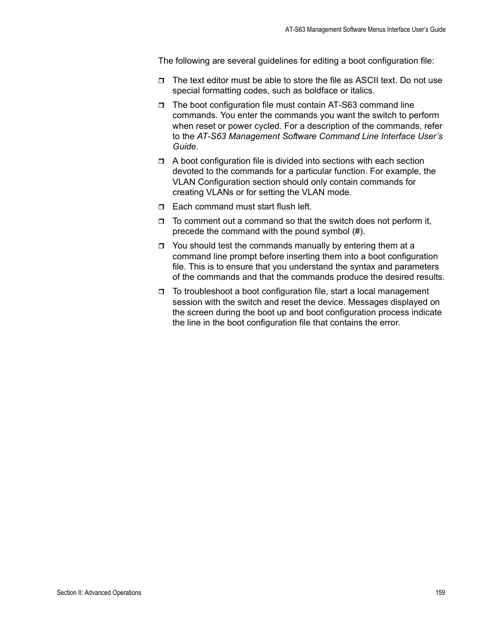 Allied Telesis AT-S63 User Manual | Page 159 / 672