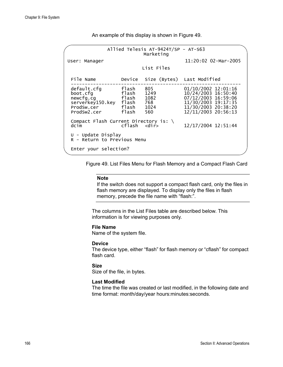 Allied Telesis AT-S63 User Manual | Page 166 / 672