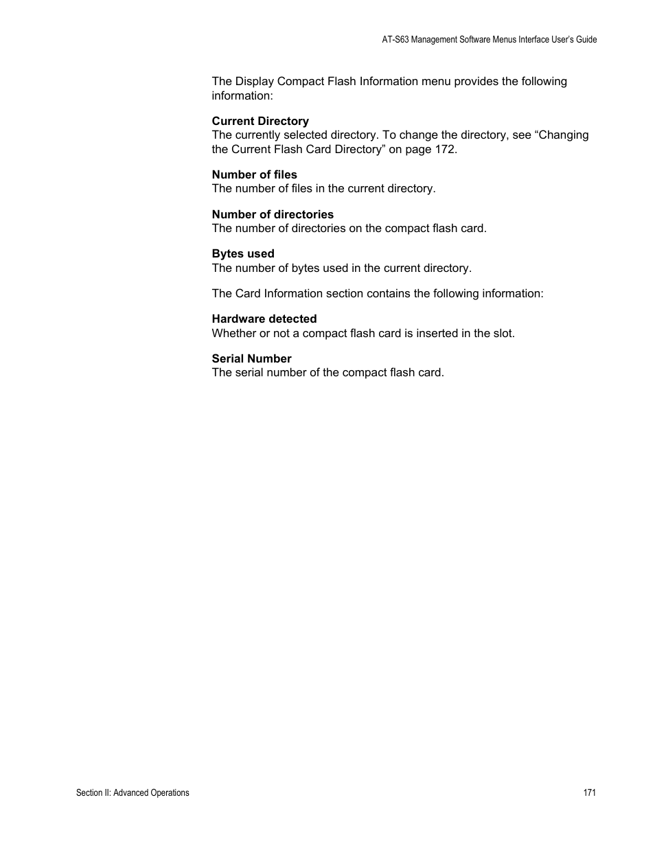 Allied Telesis AT-S63 User Manual | Page 171 / 672