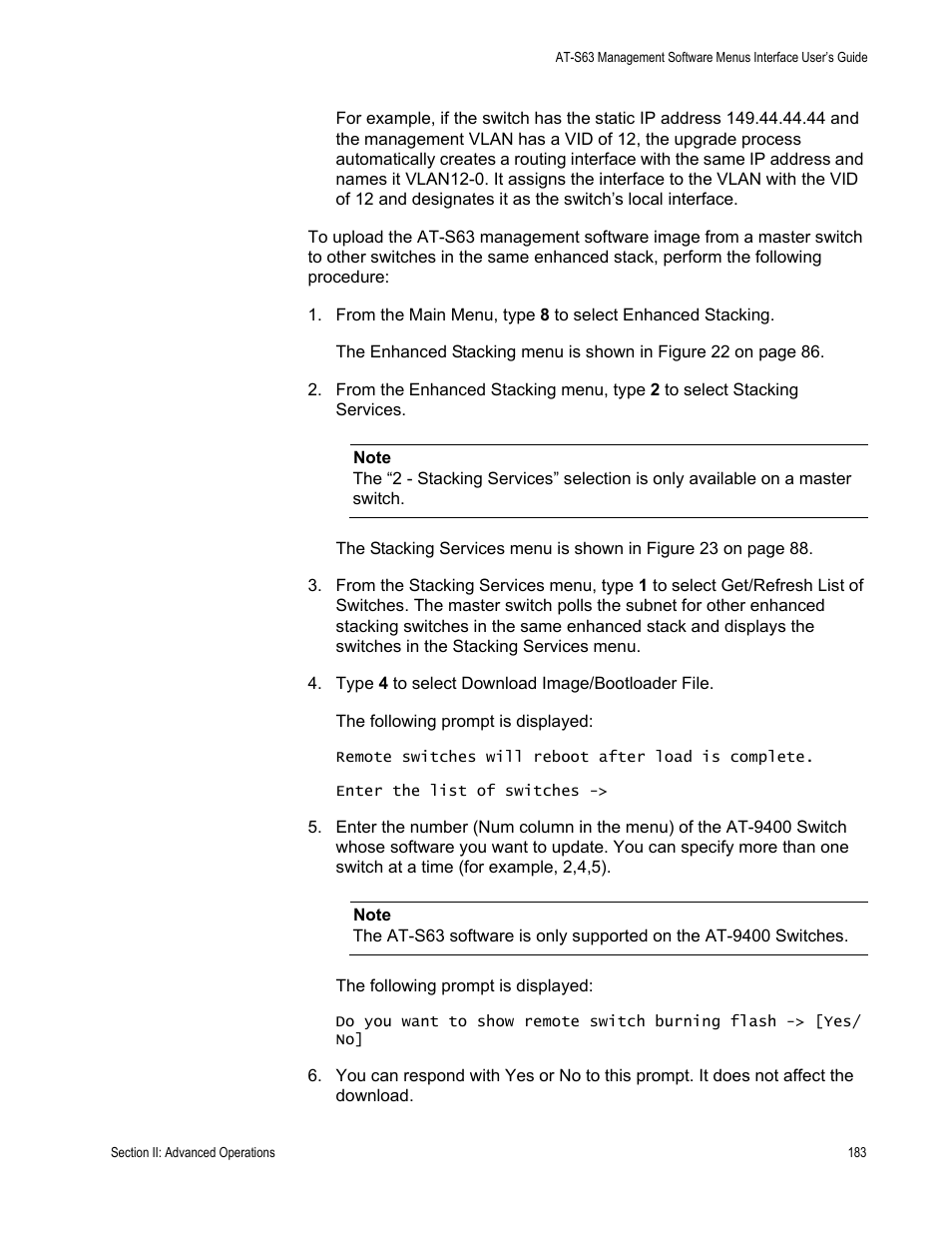 Allied Telesis AT-S63 User Manual | Page 183 / 672