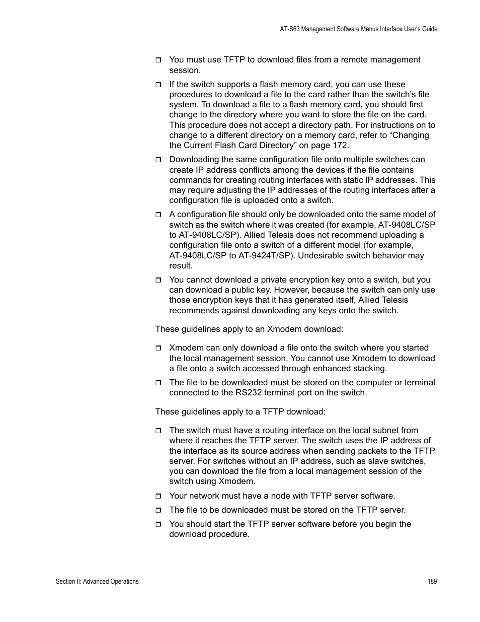 Allied Telesis AT-S63 User Manual | Page 189 / 672