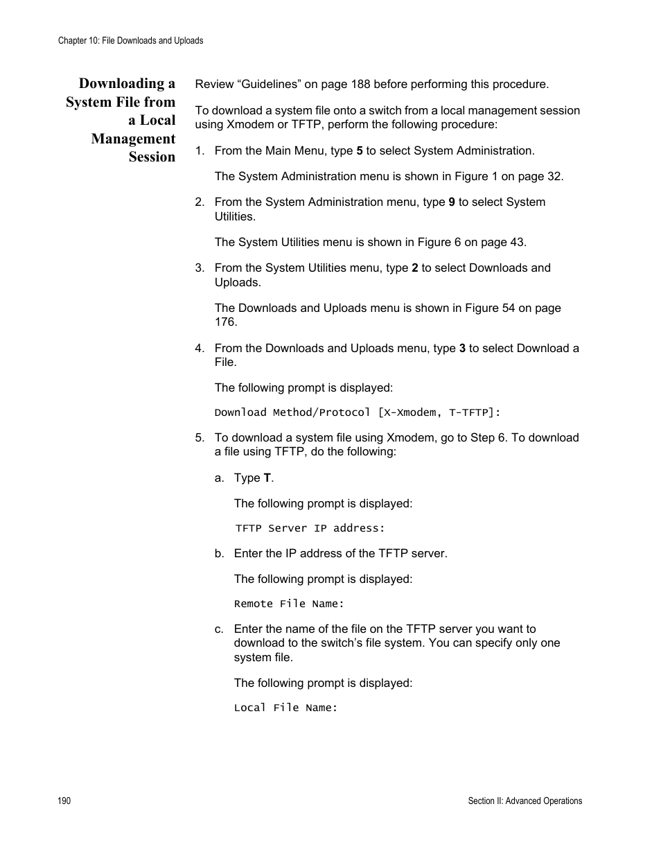 Allied Telesis AT-S63 User Manual | Page 190 / 672