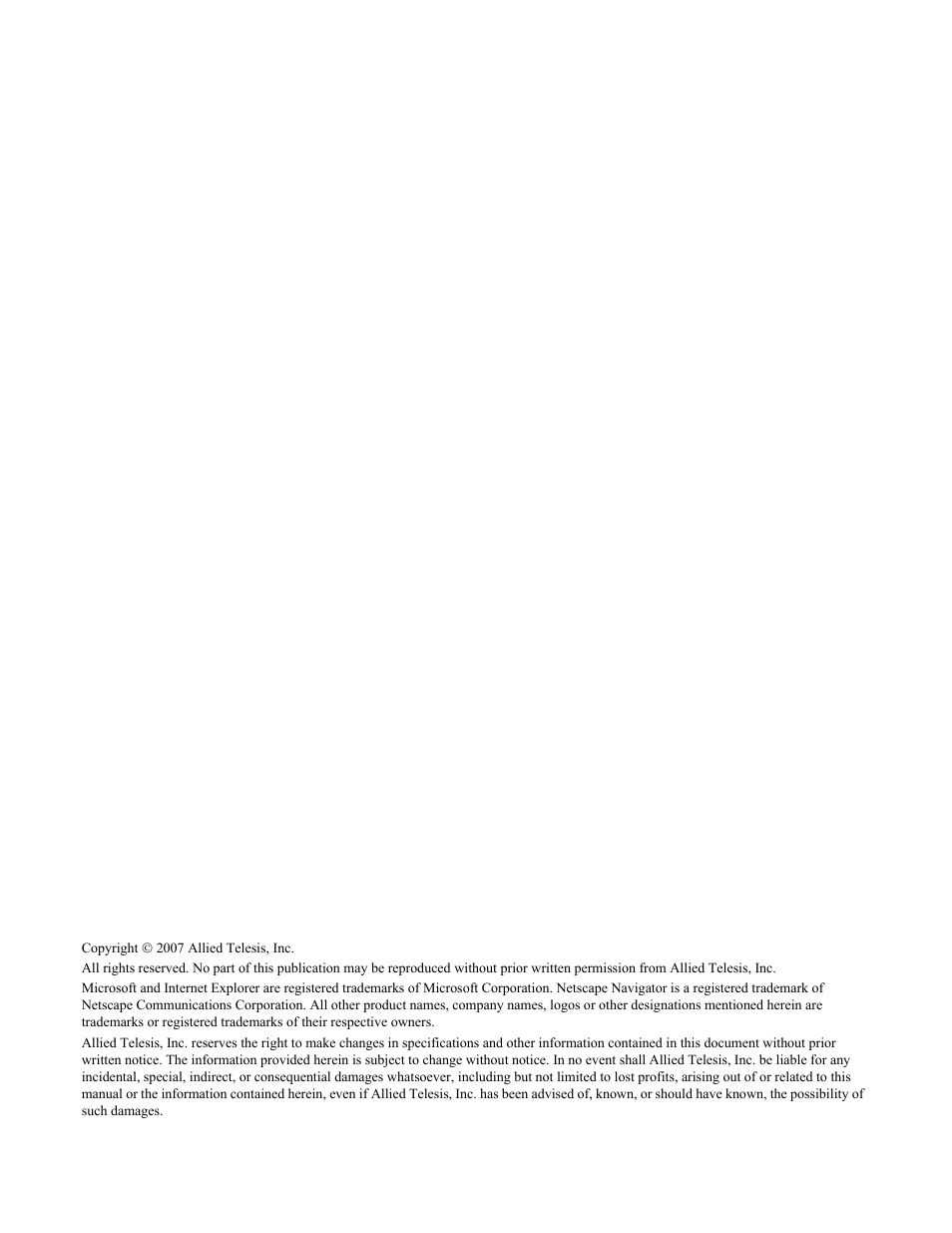 Allied Telesis AT-S63 User Manual | Page 2 / 672