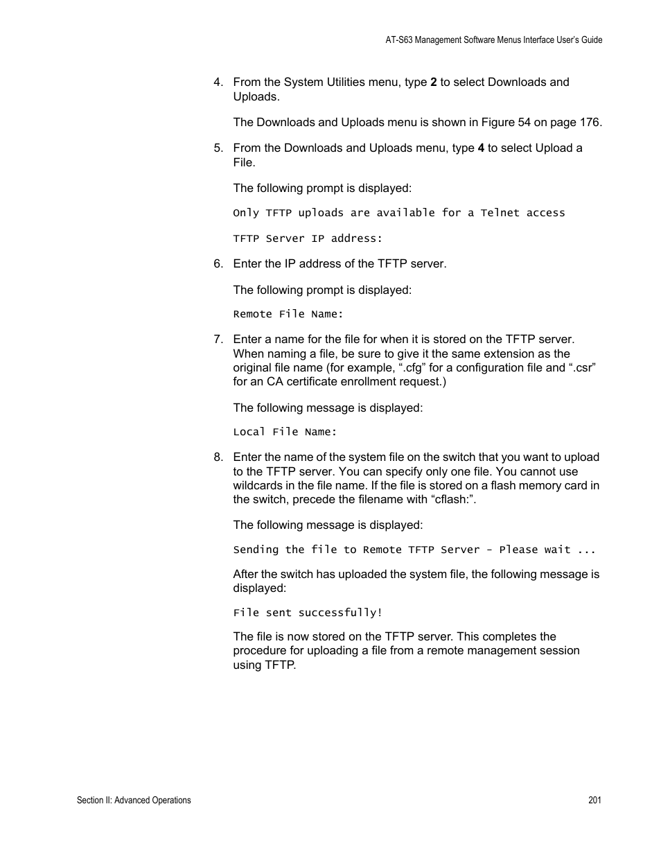 Allied Telesis AT-S63 User Manual | Page 201 / 672