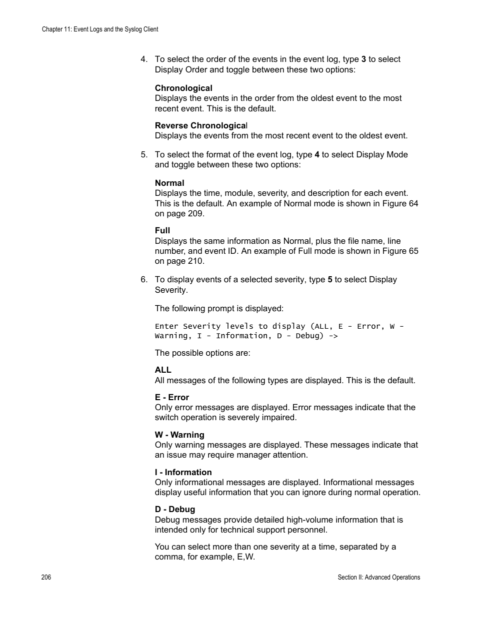 Allied Telesis AT-S63 User Manual | Page 206 / 672