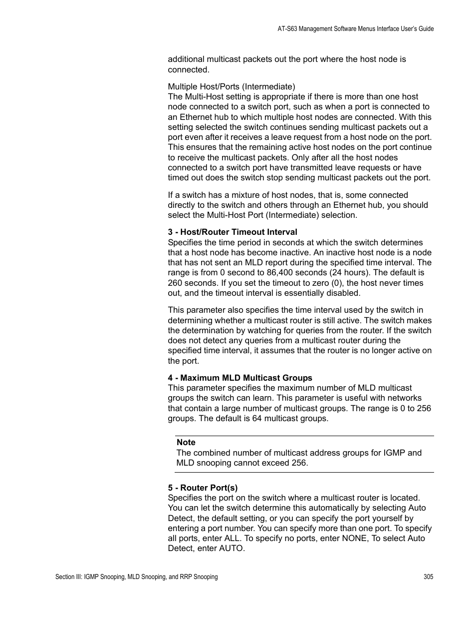 Allied Telesis AT-S63 User Manual | Page 305 / 672
