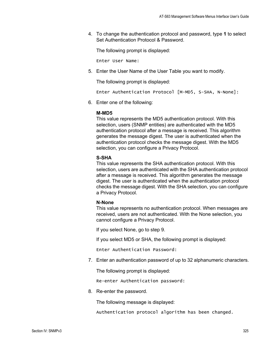 Allied Telesis AT-S63 User Manual | Page 325 / 672