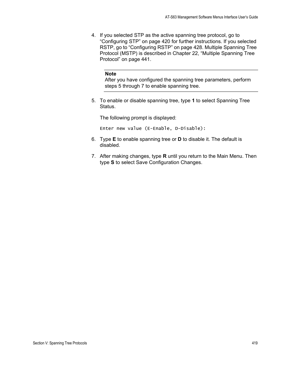 Allied Telesis AT-S63 User Manual | Page 419 / 672