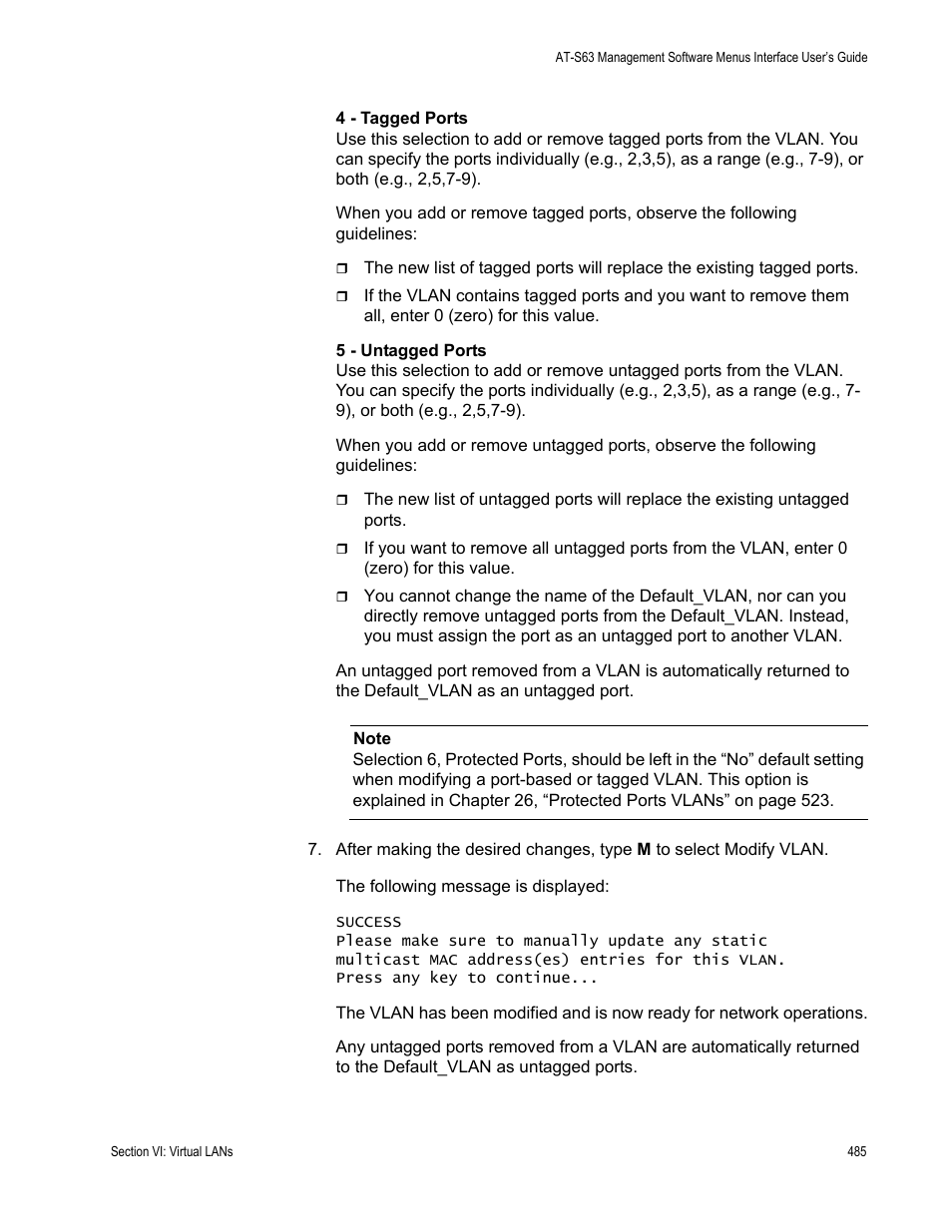 Allied Telesis AT-S63 User Manual | Page 485 / 672