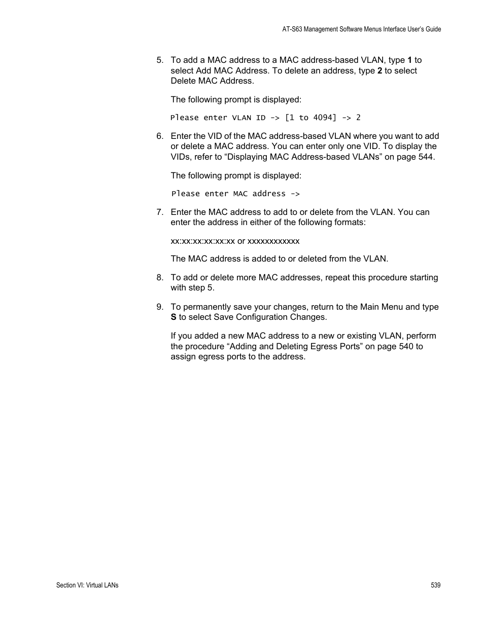 Allied Telesis AT-S63 User Manual | Page 539 / 672