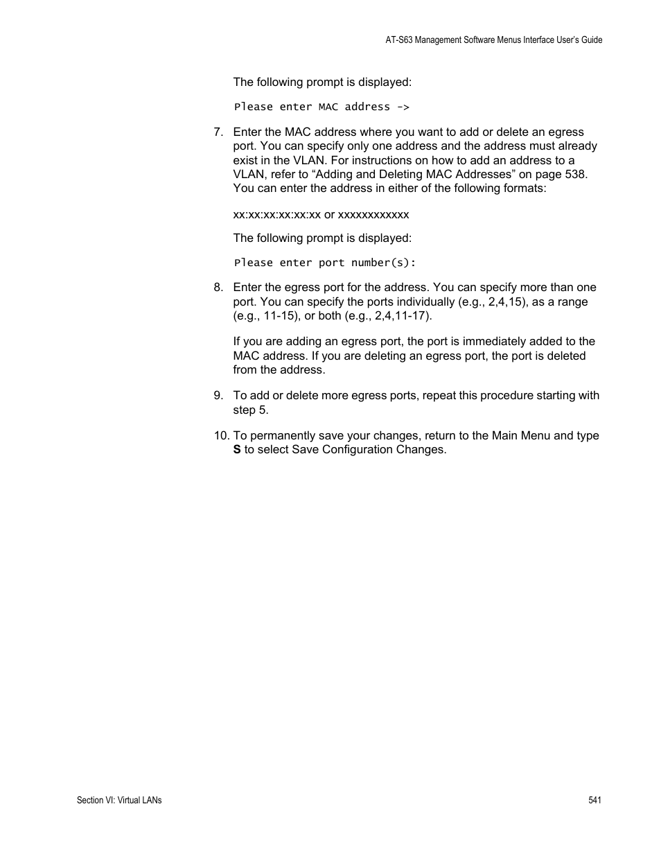 Allied Telesis AT-S63 User Manual | Page 541 / 672