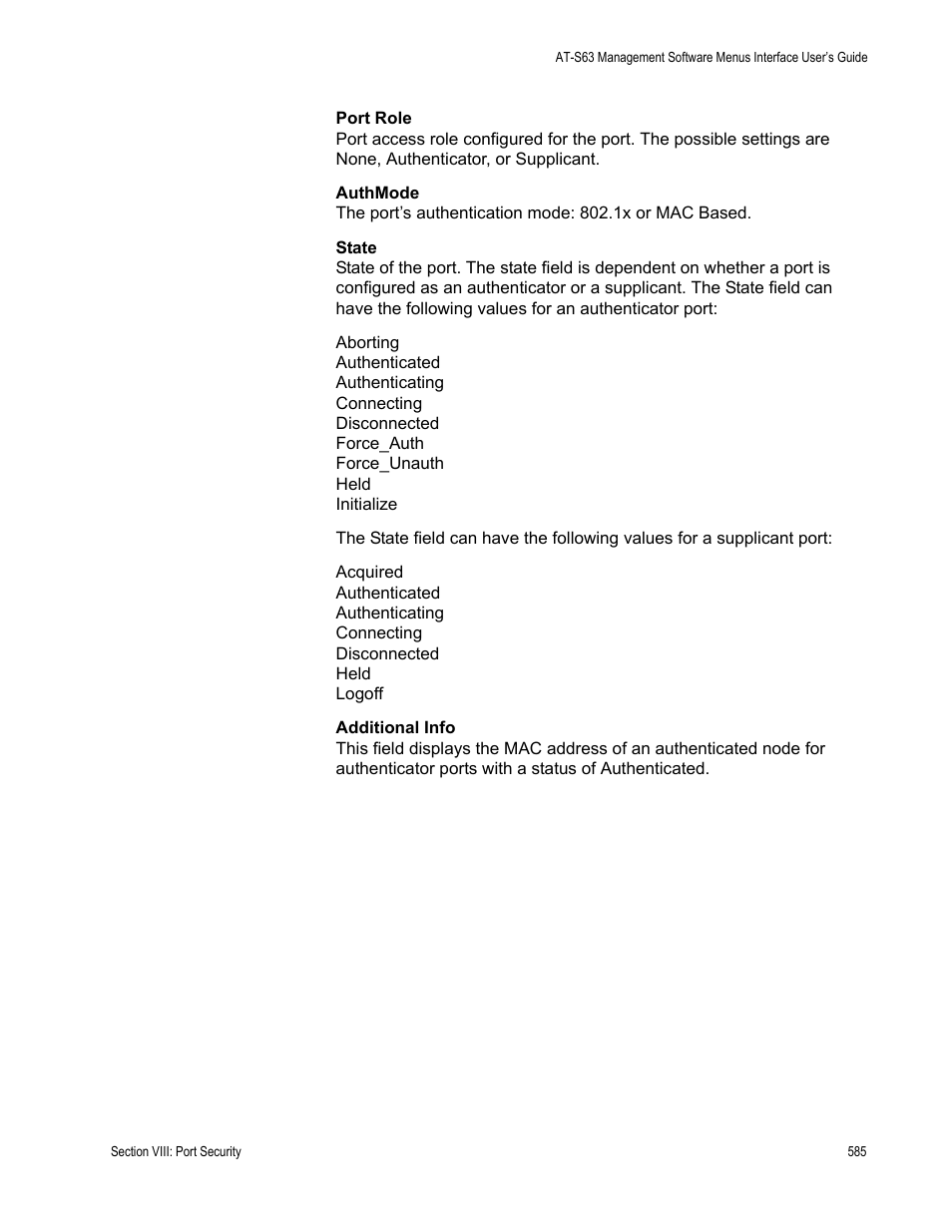 Allied Telesis AT-S63 User Manual | Page 585 / 672