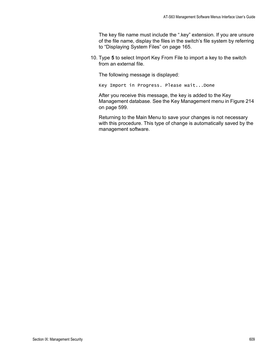 Allied Telesis AT-S63 User Manual | Page 609 / 672
