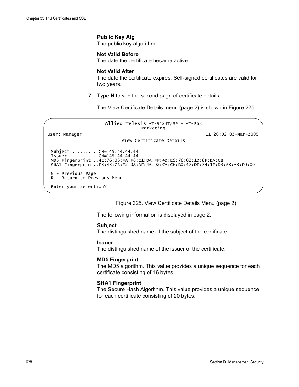 Allied Telesis AT-S63 User Manual | Page 628 / 672