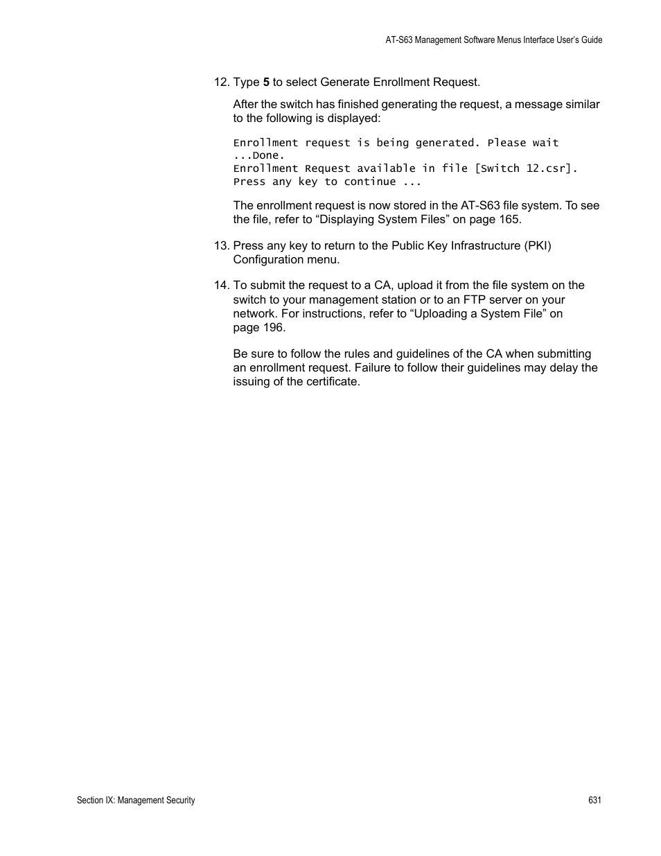 Allied Telesis AT-S63 User Manual | Page 631 / 672