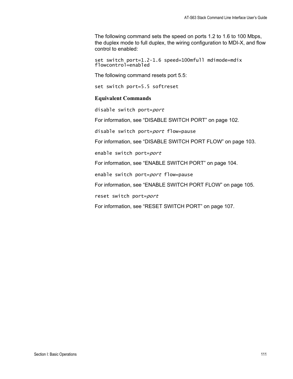 Allied Telesis AT-S63 User Manual | Page 111 / 300