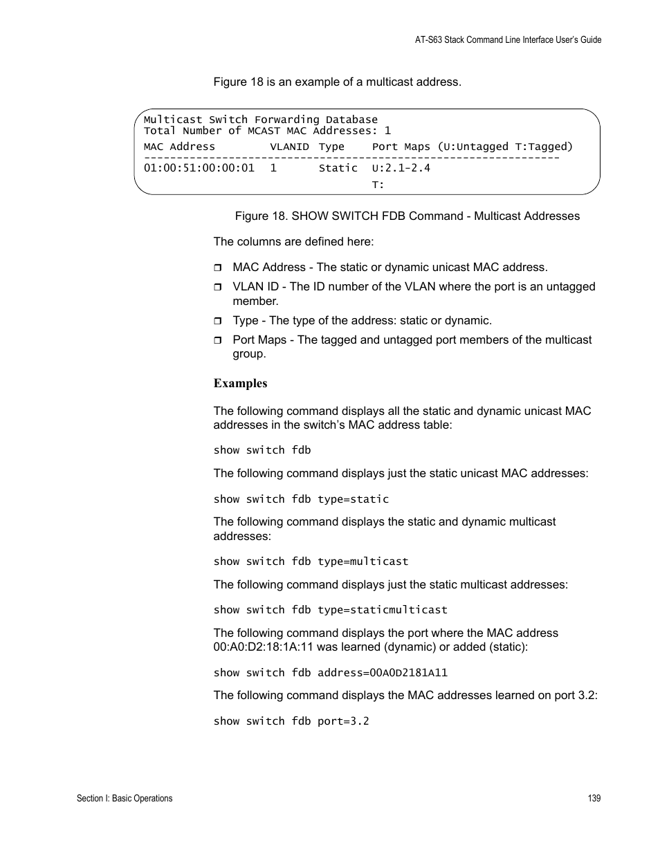 Allied Telesis AT-S63 User Manual | Page 139 / 300