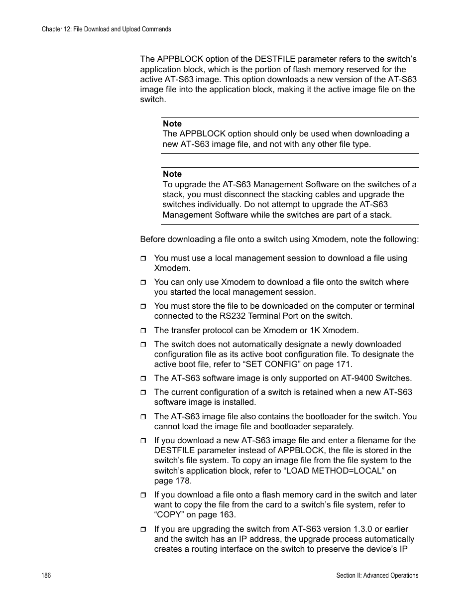 Allied Telesis AT-S63 User Manual | Page 186 / 300