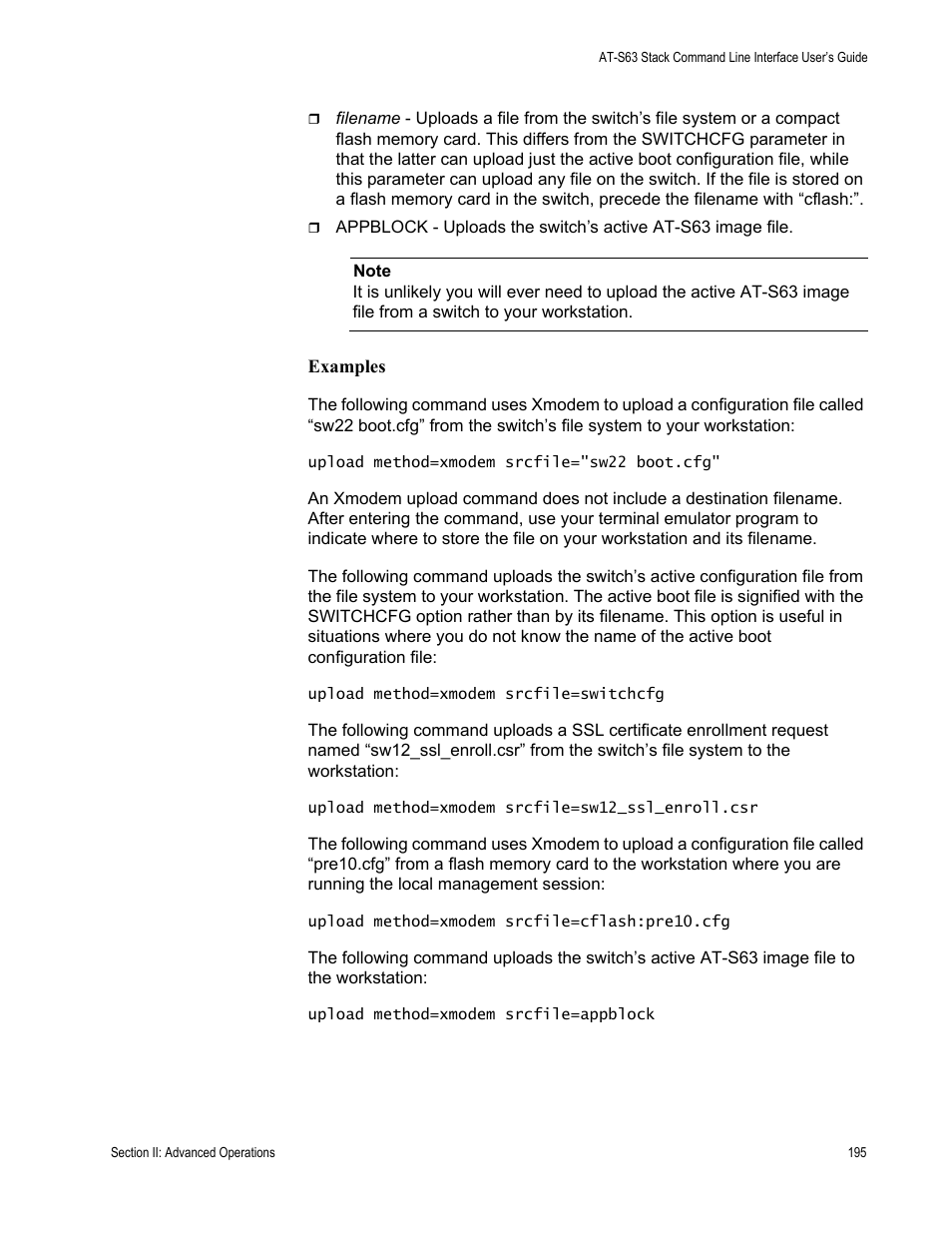 Allied Telesis AT-S63 User Manual | Page 195 / 300