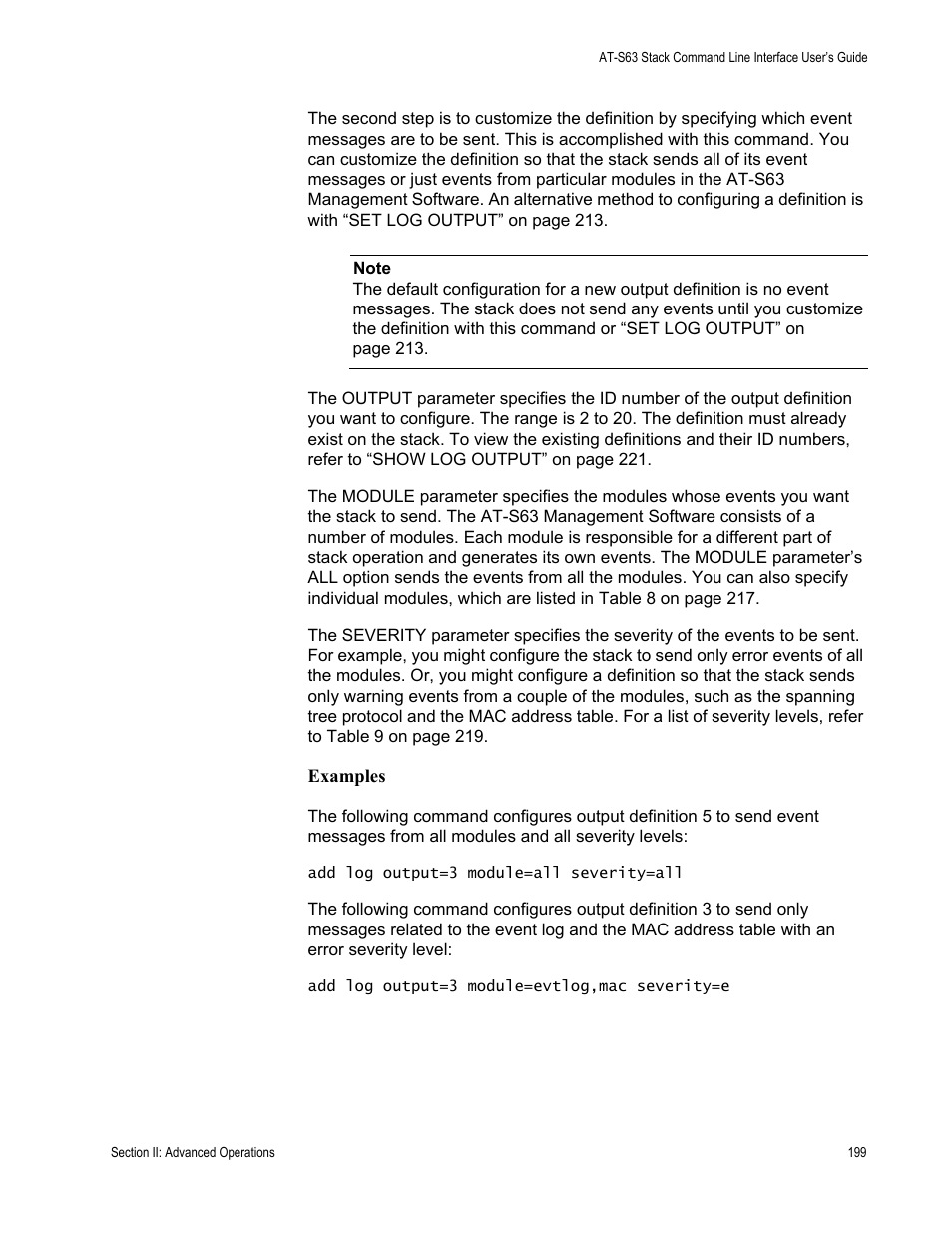 Allied Telesis AT-S63 User Manual | Page 199 / 300