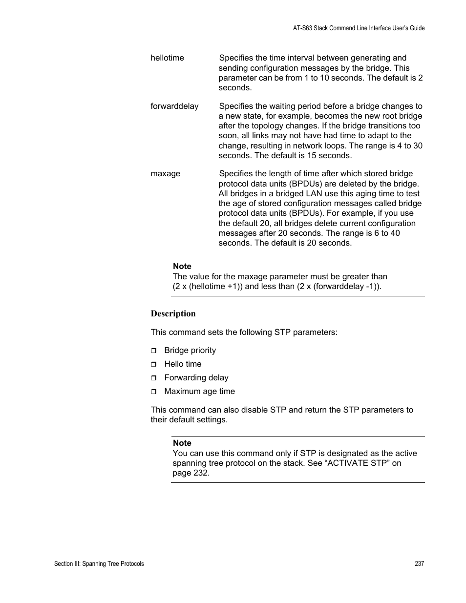 Allied Telesis AT-S63 User Manual | Page 237 / 300