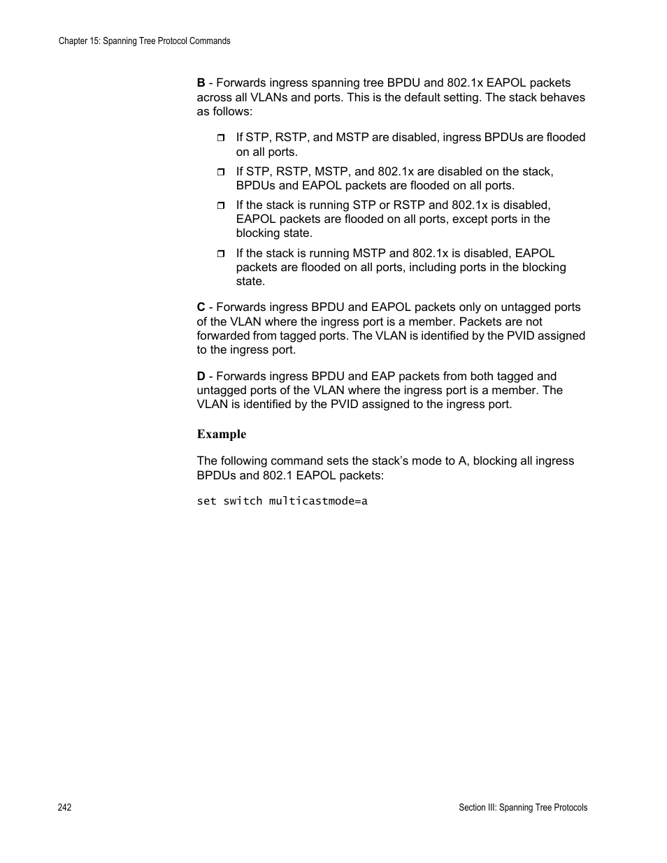 Allied Telesis AT-S63 User Manual | Page 242 / 300