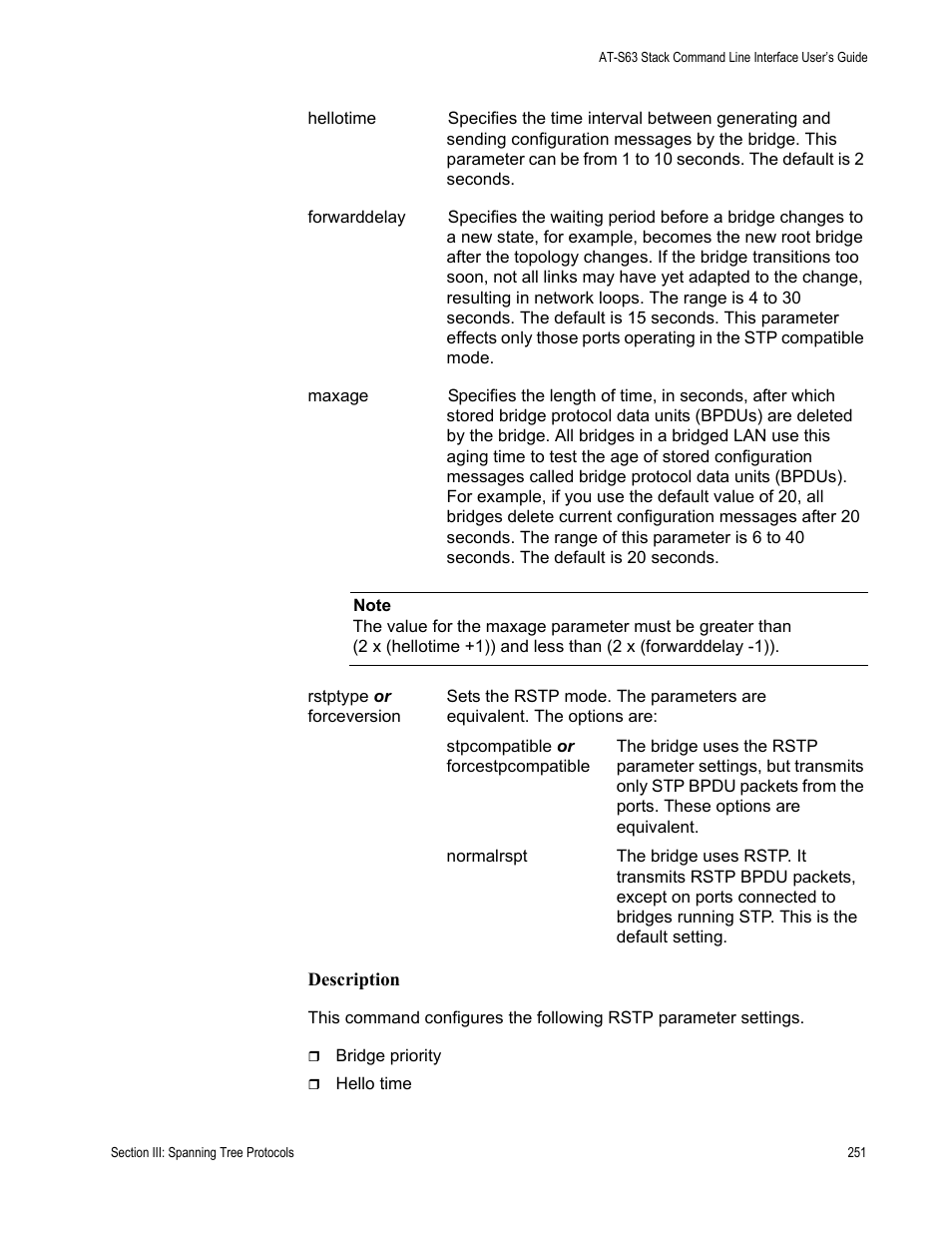 Allied Telesis AT-S63 User Manual | Page 251 / 300