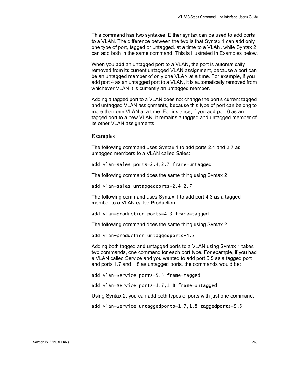 Allied Telesis AT-S63 User Manual | Page 263 / 300