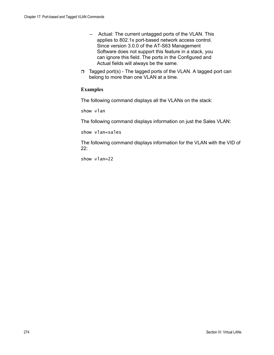 Allied Telesis AT-S63 User Manual | Page 274 / 300