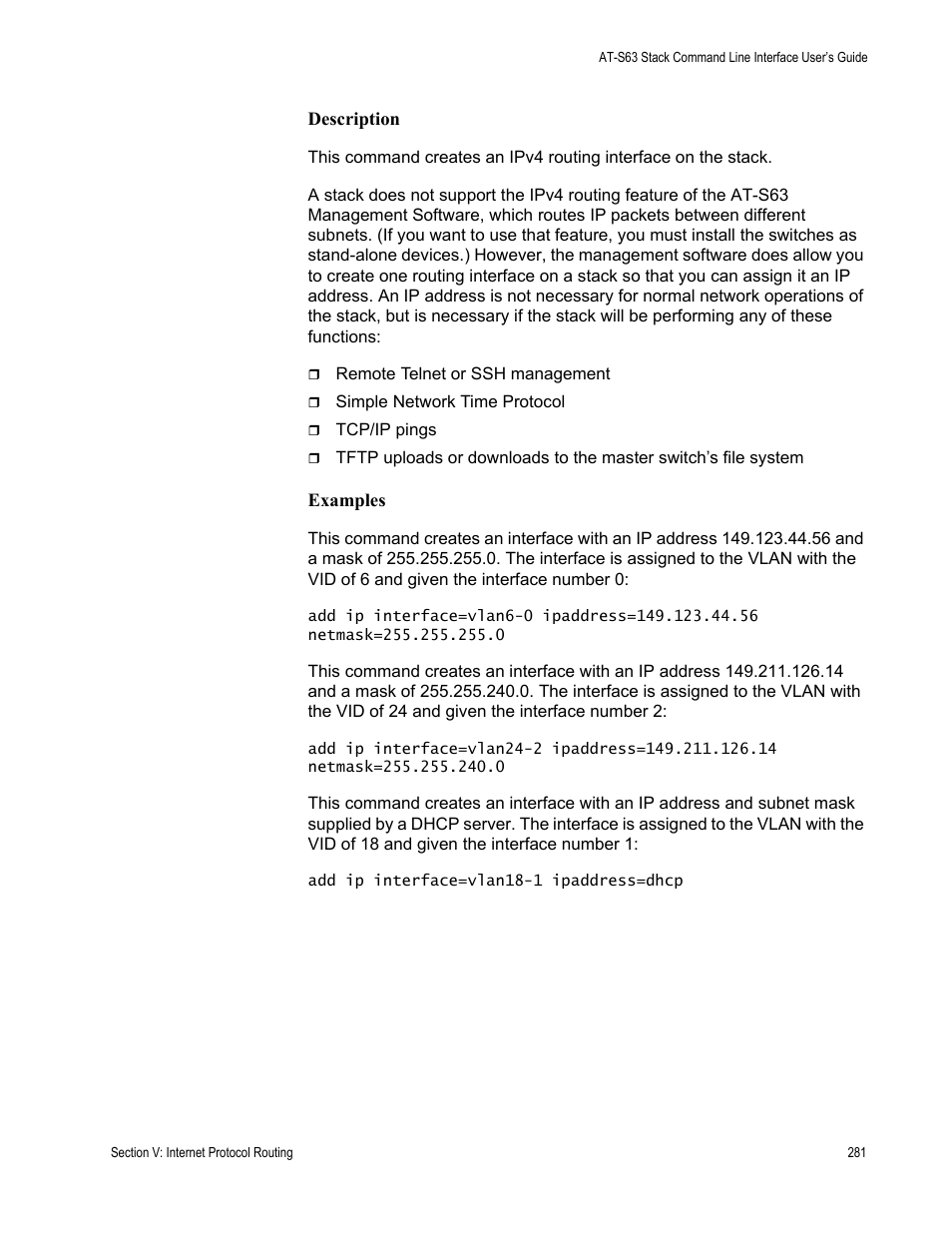 Allied Telesis AT-S63 User Manual | Page 281 / 300