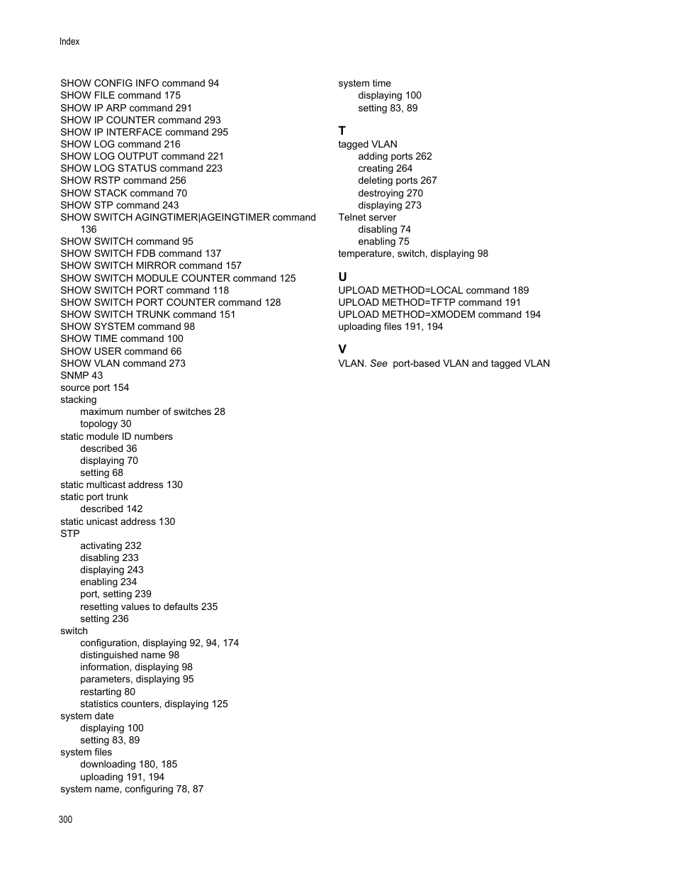 Allied Telesis AT-S63 User Manual | Page 300 / 300