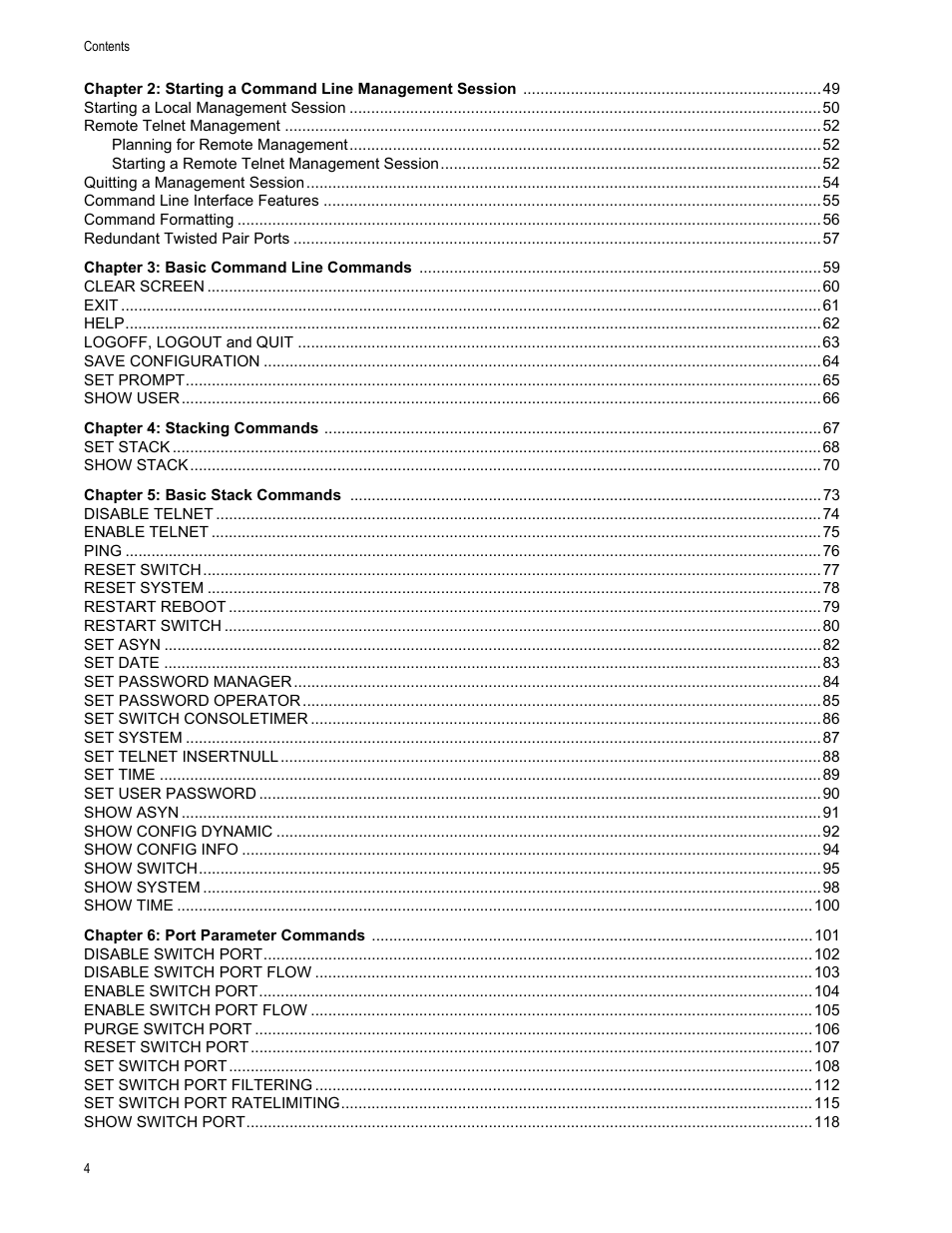 Allied Telesis AT-S63 User Manual | Page 4 / 300