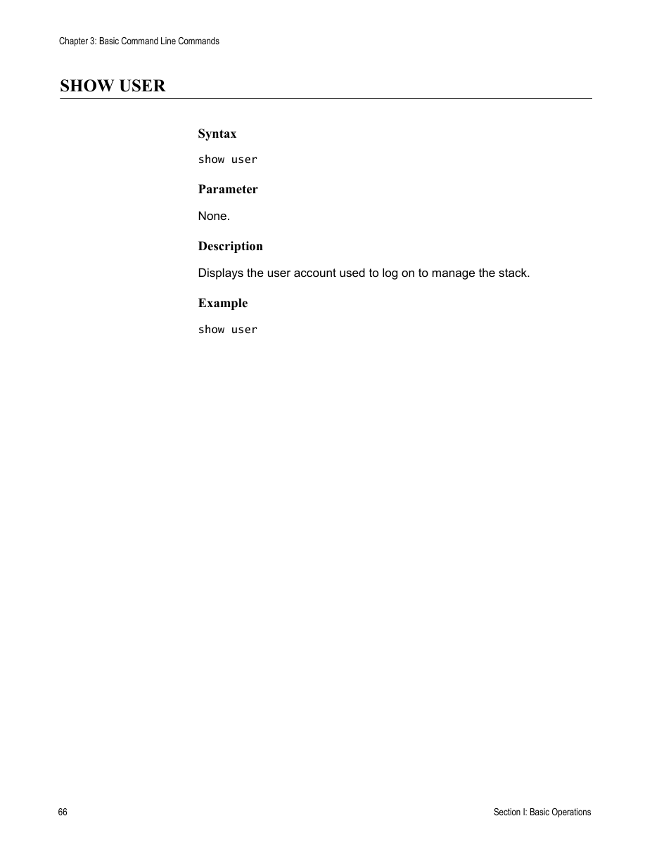 Show user | Allied Telesis AT-S63 User Manual | Page 66 / 300
