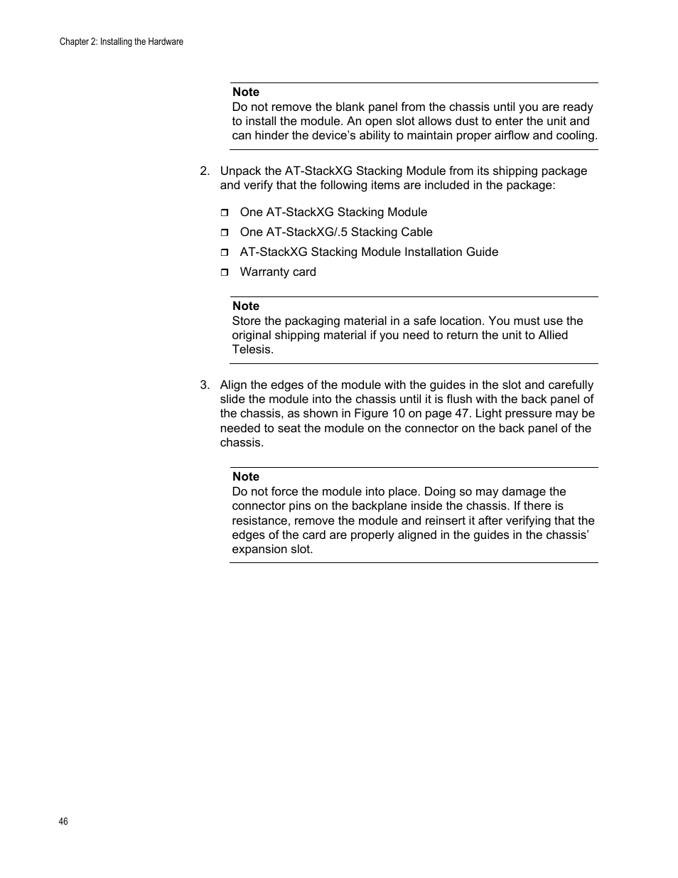 Allied Telesis AT-9448Ts/XP User Manual | Page 46 / 100