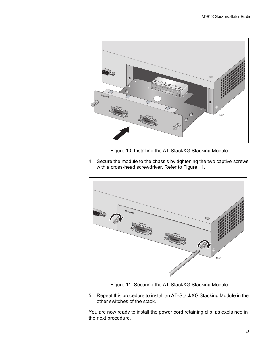 Allied Telesis AT-9448Ts/XP User Manual | Page 47 / 100