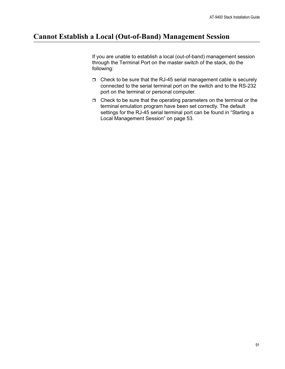 Allied Telesis AT-9448Ts/XP User Manual | Page 91 / 100