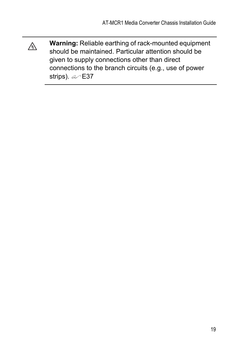 Allied Telesis AT-MCR1 User Manual | Page 19 / 46