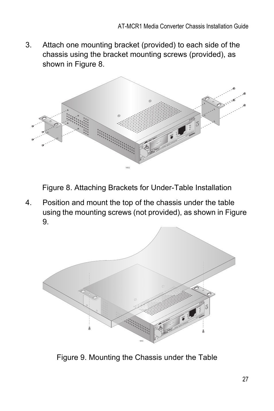 Class 1 lase r p roduct, Cl as s 1 la se r p ro du ct | Allied Telesis AT-MCR1 User Manual | Page 27 / 46