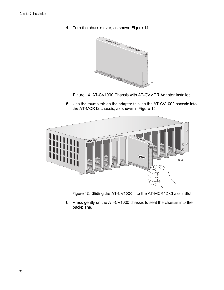 Chapter 3: installation 30 | Allied Telesis AT-CV1000 User Manual | Page 30 / 42