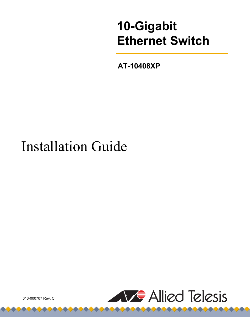 Allied Telesis AT-10408XP User Manual | 50 pages
